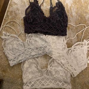 4-pack of Free People Adella Bralettes